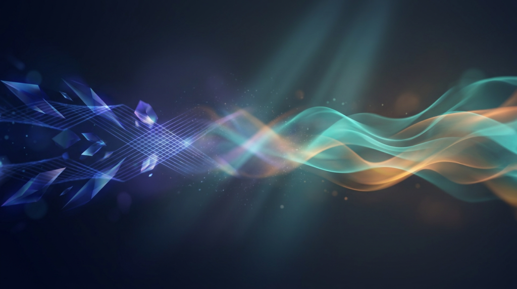 two flows of data visualised