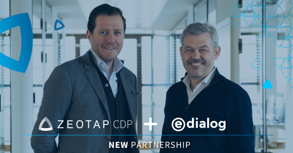 Partnership between Zeotap CDP and edialog